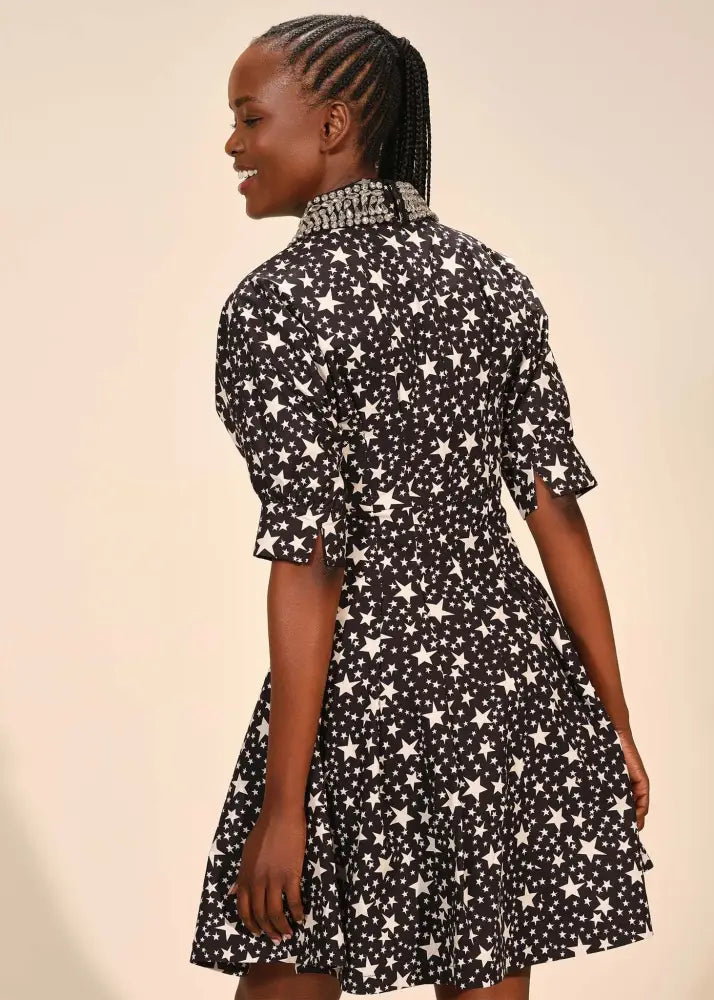 Embellished Shirt Dress - Clothing