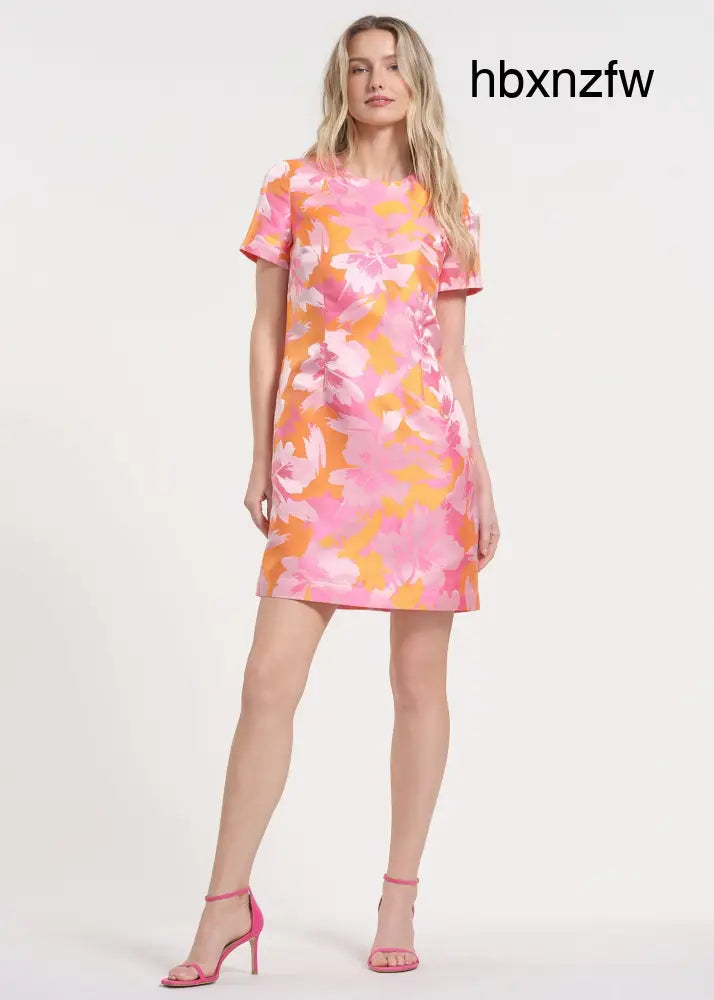 Mini Dress with Brocade Pattern - Bold Brocade / 2